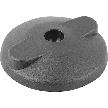 Kipp Plate, Form:C, D=80, Thermoplastic Black K0415.3080